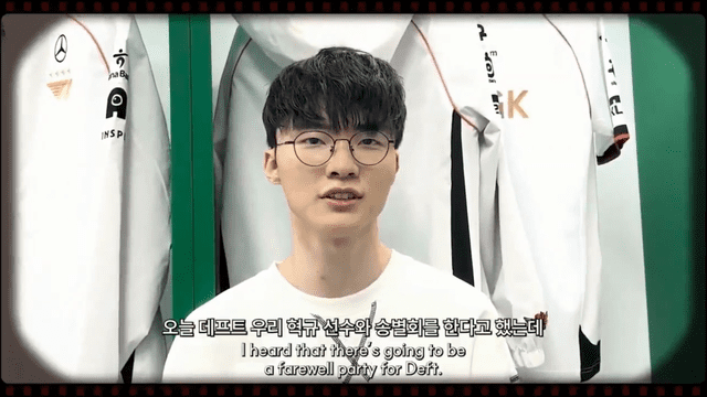 Faker also bids farewell to Deft Faker also bids farewell to Deft