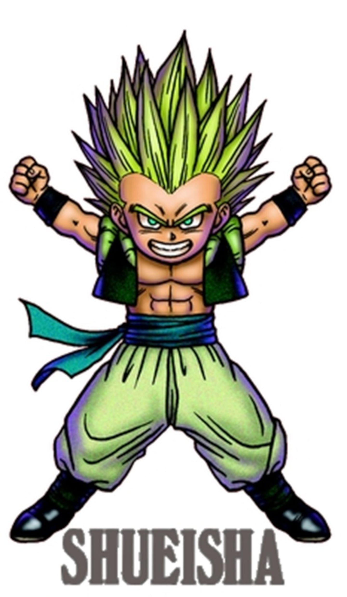Gotenks in the Toriyama Files Dragon Ball: Another version of Gotenks drawn by Akira Toriyama - Image 2.