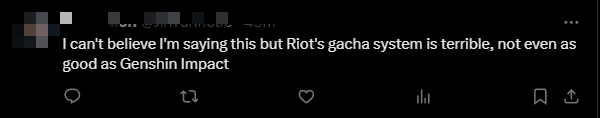 The player community is deeply concerned about the potential impact of the gacha system on the overall gaming experience. Riot's Gacha System continues to attract attention, compared to Genshin Impact - Image 6.
