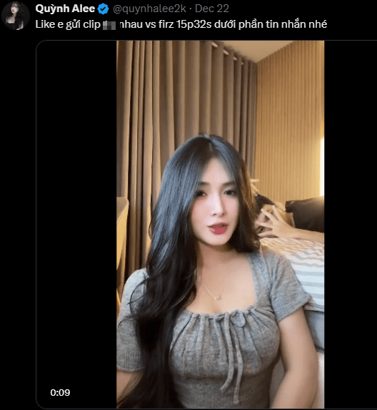 Suspicions of Quỳnh Alee's account being faked, with malicious actors exploiting and spreading 18+ "face-swapped" images for ulterior motives 2 Quỳnh Alee Sensational Moments