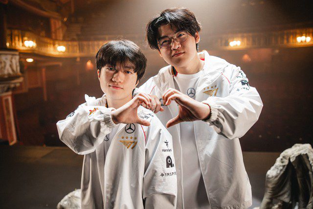 The competition between Gumayusi and Keria is expected to be intense. AI evaluation of Faker's team at LCK Awards 2024.