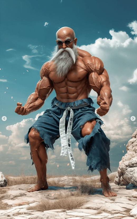 AI recreates Master Roshi in Max Power state in live-action style 4 AI recreates Master Roshi in Max Power state in live-action style - image 4.