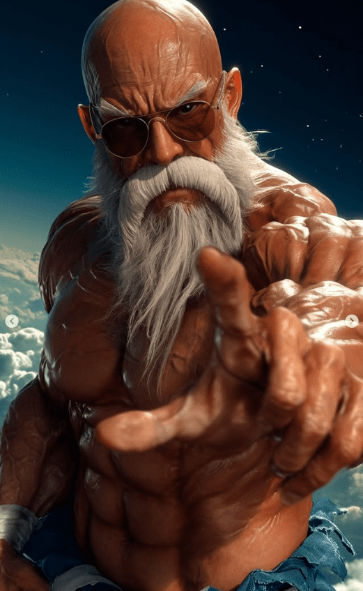 AI recreates Master Roshi in Max Power state in live-action style 5 AI recreates Master Roshi in Max Power state in live-action style - image 5.