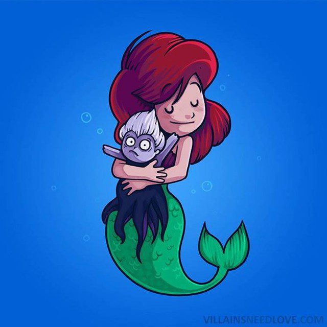 "The Evil Doer Needs Love" - A Very Cute and Unique Collection of Works 12 Ariel and Ursula