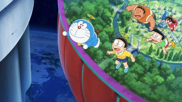 Doraemon Movie Part 43: The 90th Birthday Gift for the Late "Father" 2 Doraemon Movie 43 Scene