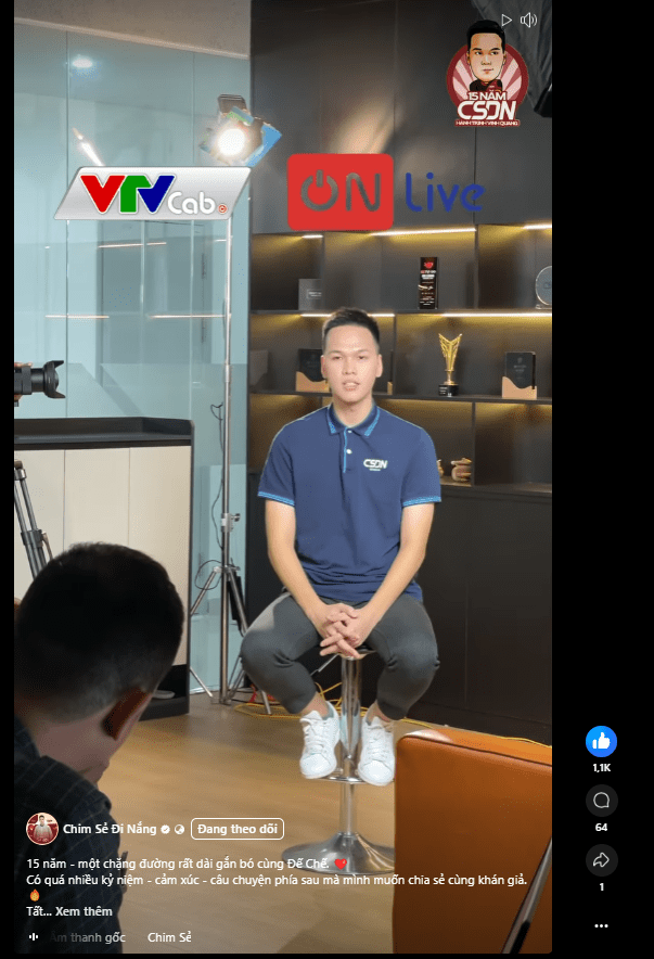 The statement of Sẻ on the fanpage: https://www.facebook.com/share/r/19yE1ARpMW/. Chim Sẻ Đi Nắng xuất hiện trên truyền hình với bộ phim đầu tiên- ảnh 3.