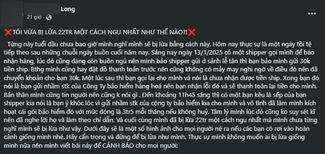 Streamer N. reports the incident to the authorities and warns the community. nam streamer noway lua dao 14 1736829012202804777239