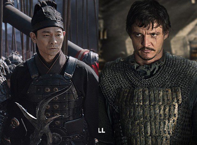 The highest-paid lead actor in Chinese films turns out to be... an American 3 Lưu Đức Hoa and Pedro Pascal - stars from Game of Thrones. Image: QQ.