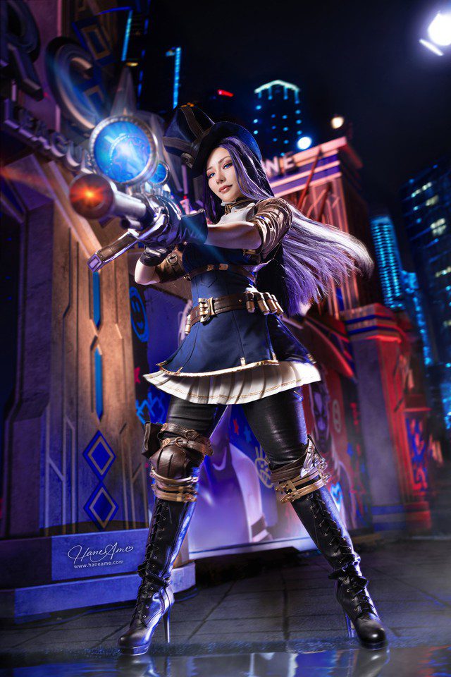 This is one of HaneAme's rare red dress cosplay concepts. nu cosplayer caitlyn 4 17358065941041160793918