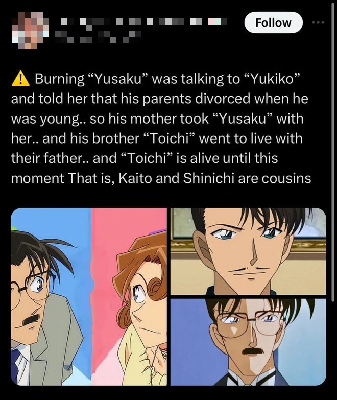 Conan and Kaito Kid revealed to be brothers, netizens react across social media - Image 2. Conan and Kaito Kid revealed to be brothers, netizens react across social media - Image 2.