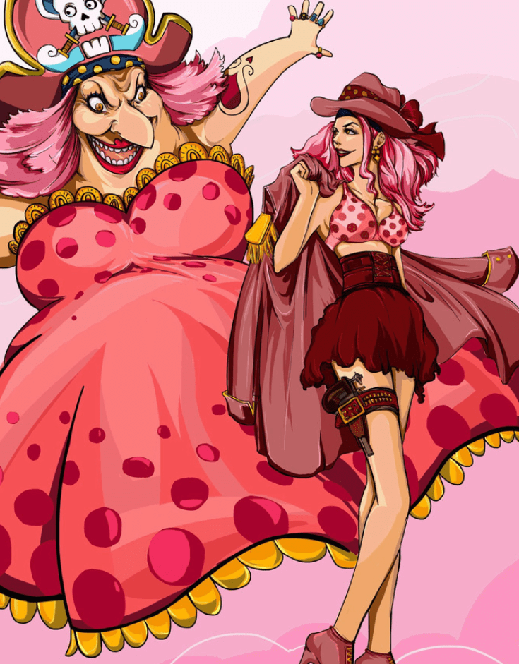 Comparison of Big Mom's appearance throughout the years Big Mom Comparison