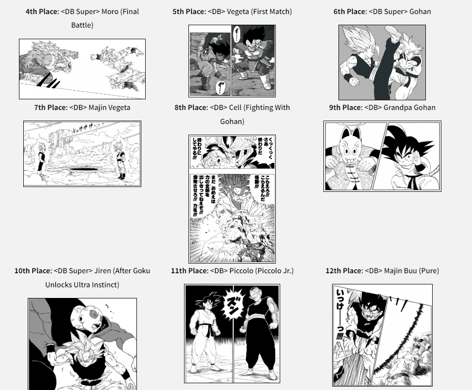 Top fights of Goku from rank 4 to 12 Top fights of Goku from rank 4 to 12