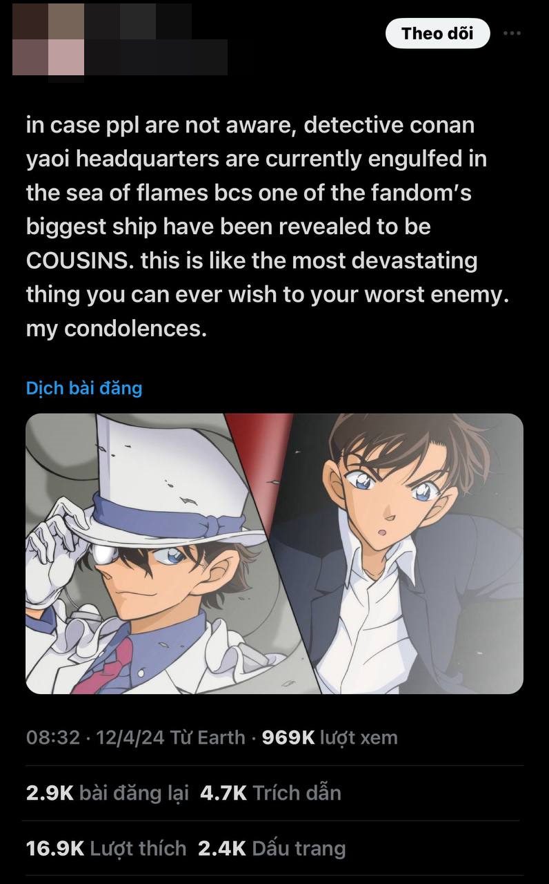 Conan and Kaito Kid revealed to be brothers, netizens react across social media - Image 4. Conan and Kaito Kid revealed to be brothers, netizens react across social media - Image 4.