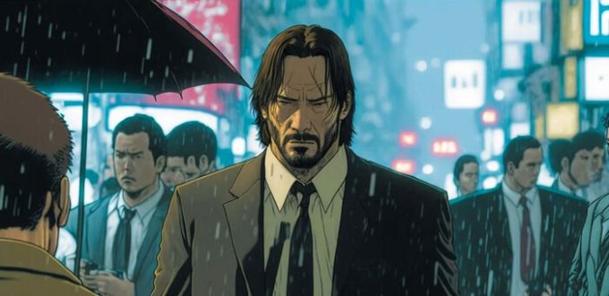 John Wick Adapted into Anime, Fans Impressed by "Pencil Boy" in 2D 3 John Wick anime adaptation