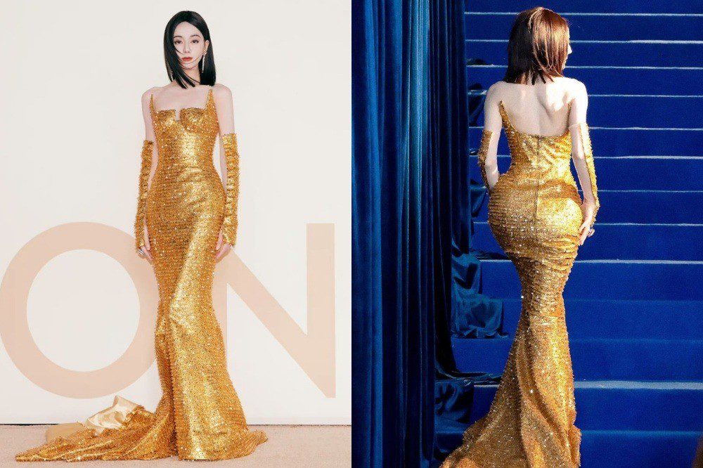 Lệ Nhiệt Ba made headlines with her fashion choices. Lệ Nhiệt Ba made headlines with her fashion choices.
