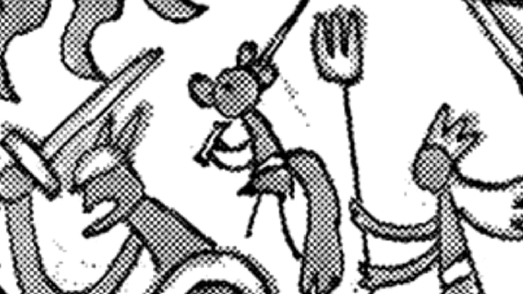 A Zoan fruit user in the Elbaf mural A Zoan fruit user in the Elbaf mural from One Piece
