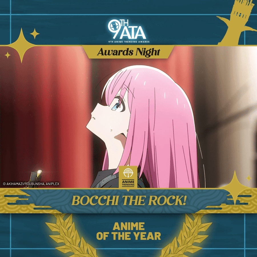 Bocchi the Rock! was awarded 'Best Anime of the Year' in 2022