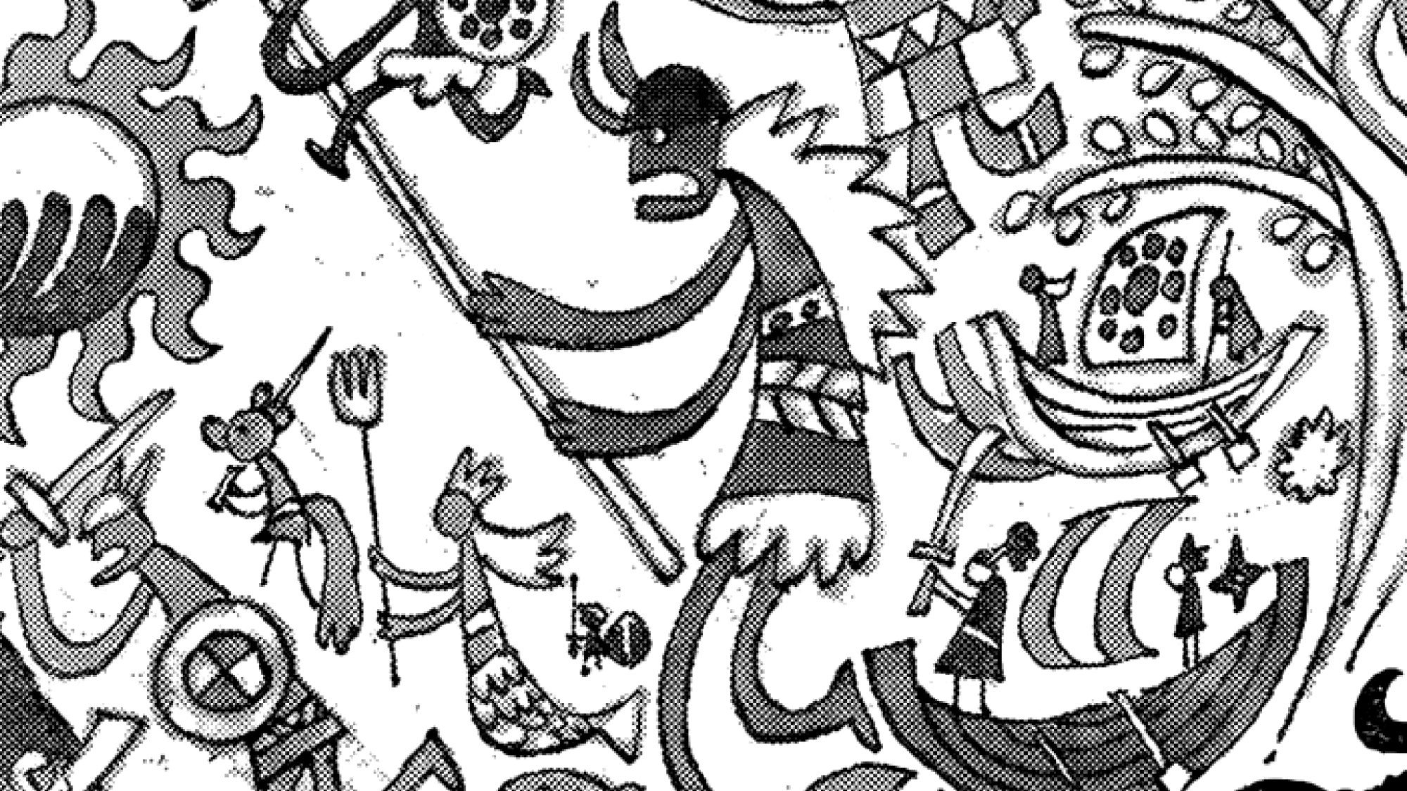 Loki in the Elbaf mural Loki in the Elbaf mural from One Piece