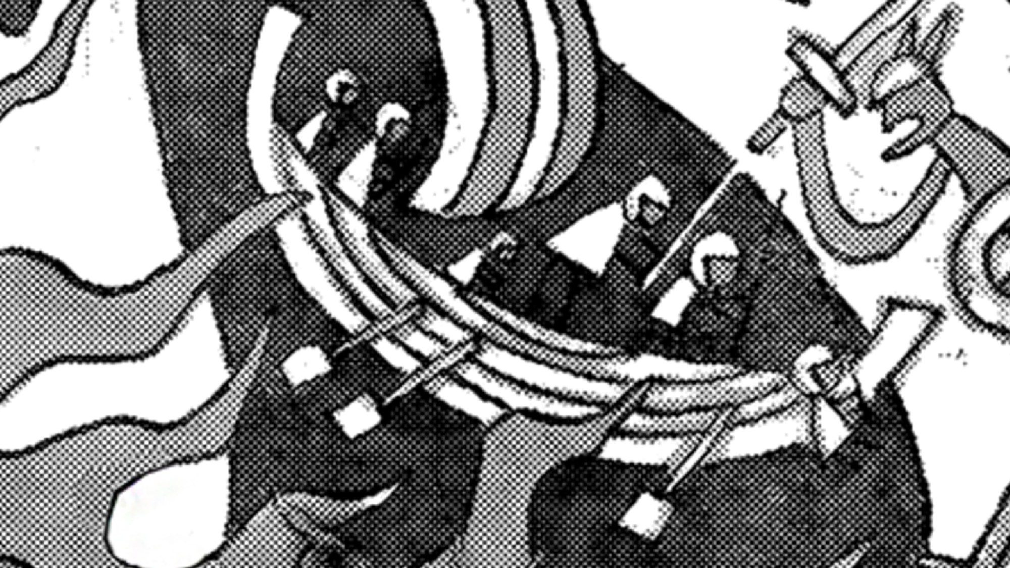 The Five Elders and Saturn in the Elbaf mural The Five Elders and Saturn in the Elbaf mural from One Piece