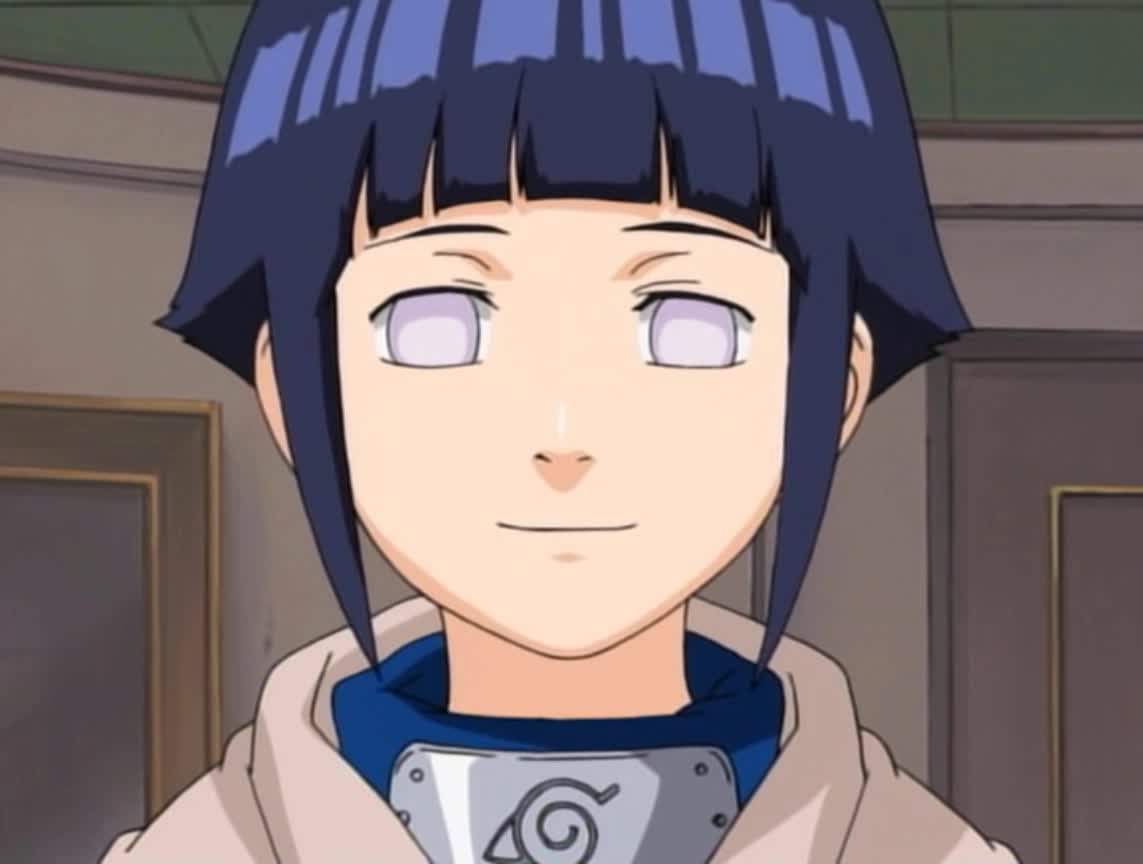 Official character design of Hinata in Naruto Official character design of Hinata in Naruto