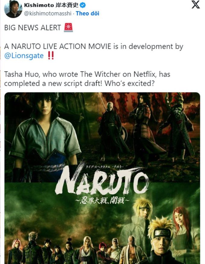 Can the Naruto brand be adapted into a live-action film? 2 Is the Naruto franchise being adapted into a live-action film? - Image 2.
