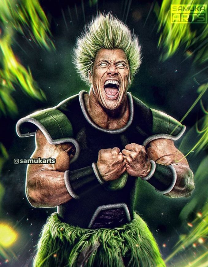 Dwayne Johnson as a Legendary Super Saiyan - Image: Samukarts Dwayne Johnson as Broly