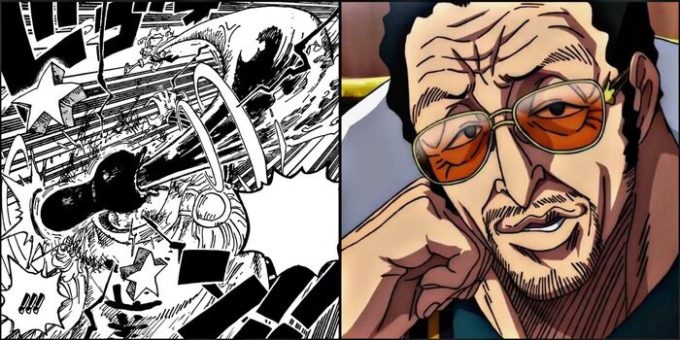 Stars burst out upon impact with Kizaru Stars burst out upon impact with Kizaru