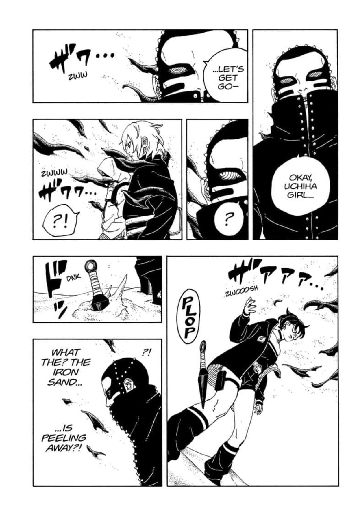 Boruto Unleashes Sarada's Mangekyo Sharingan and Reveals Its Power 2 Sarada's new Mangekyo Sharingan abilities.