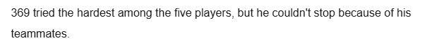 369's performance was crucial for TES, yet the team struggled to maintain their momentum 369's performance was crucial for TES, yet the team struggled to maintain their momentum