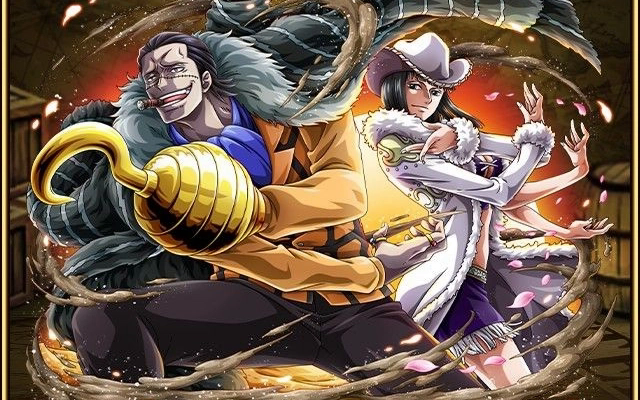 Crocodile and Nico Robin in One Piece Treasure Cruise