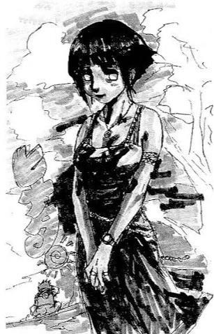 Hinata's original character design by Masashi Kishimoto Hinata's original character design by Masashi Kishimoto