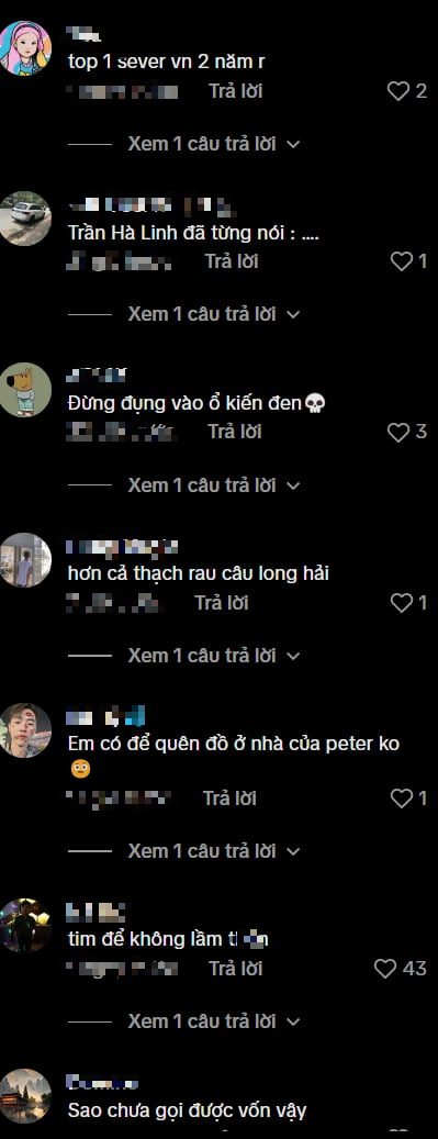 Tran Ha Linh's confident expression Tran Ha Linh's confident expression