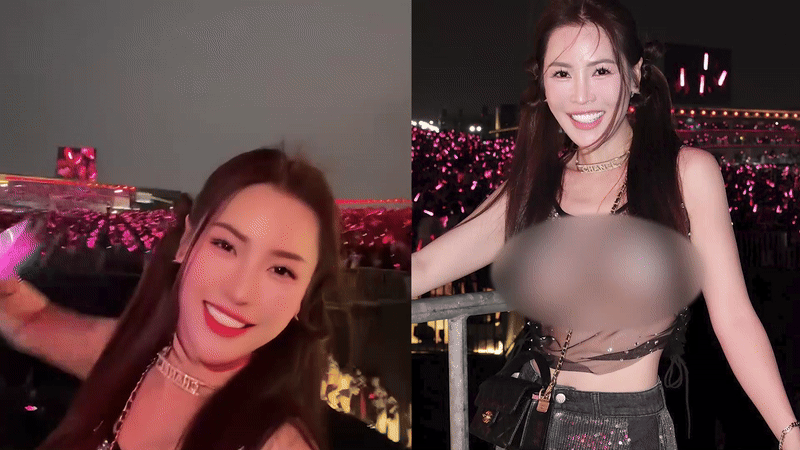 Quế Vân faced criticism for her revealing outfit during the concert, which was quite shocking to the audience. Image showcasing the embarrassing moment of Quế Vân at the concert Brother, Flying Over the Thousand Hurdles - image 1.