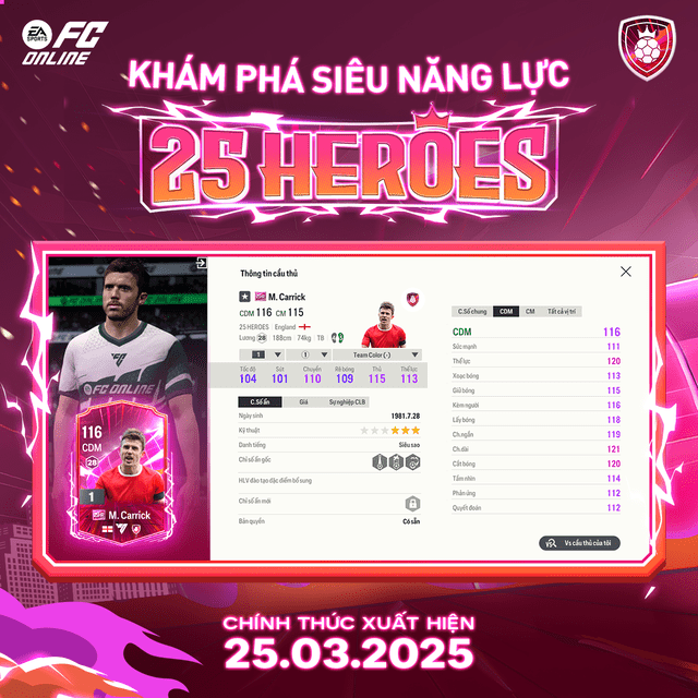 FC Online officially brings back Eden Hazard, Guti, and other legends in the new card season 25 Heroes 3 FC Online officially brings Eden Hazard, Guti, and other legends back in the new season 25 Heroes.