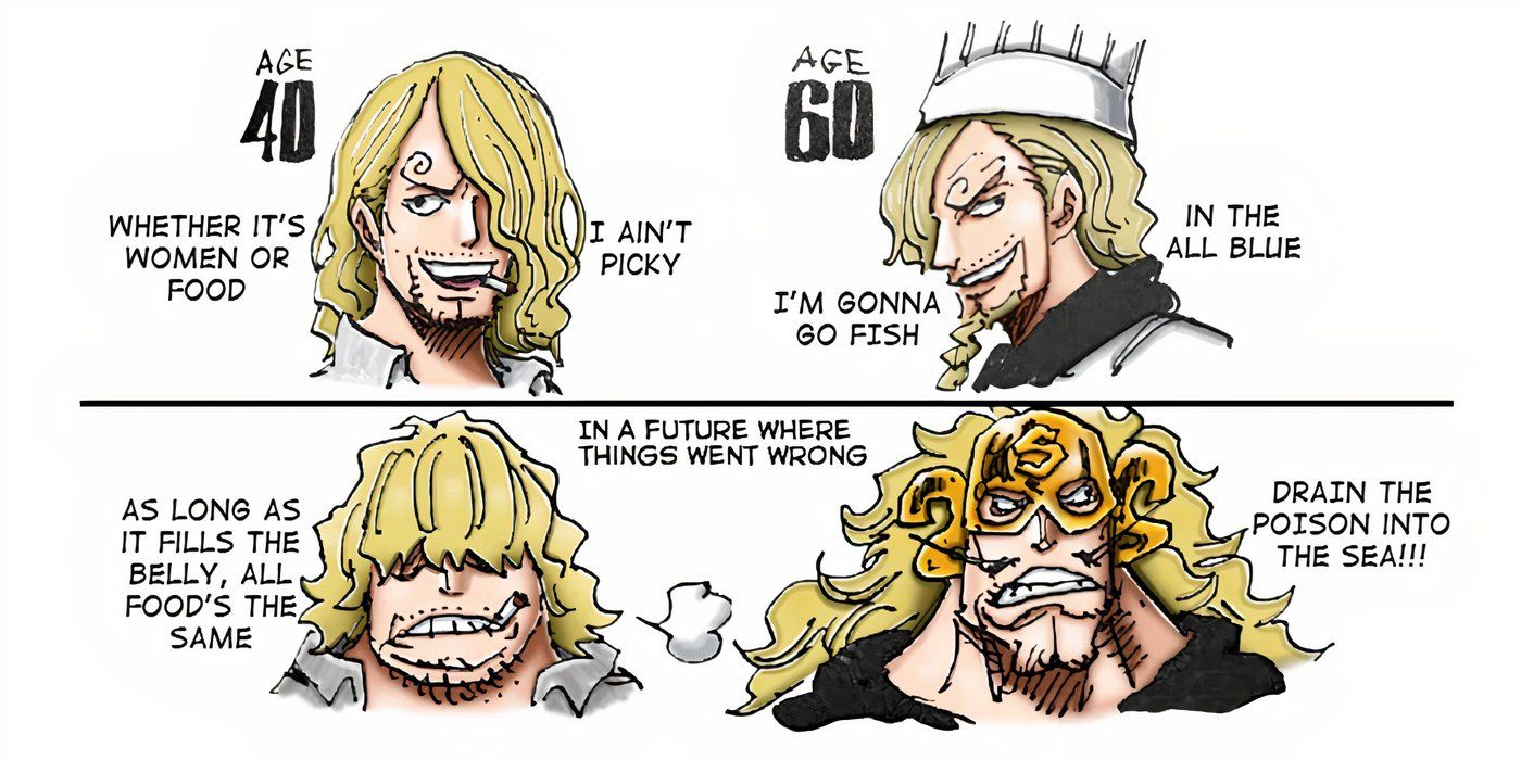 One Piece: What the Straw Hat Crew Will Look Like in the Future 4 One Piece: Future appearance of Sanji.
