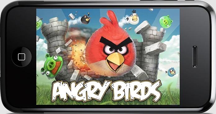 Angry Birds quickly became the most popular game on smartphones Angry Birds quickly became the most popular game on smartphones