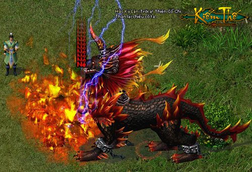 Boss Hạ Kỳ Lân, a formidable challenge for Kiếm Thế players. Boss Hạ Kỳ Lân, a formidable challenge for Kiếm Thế players.