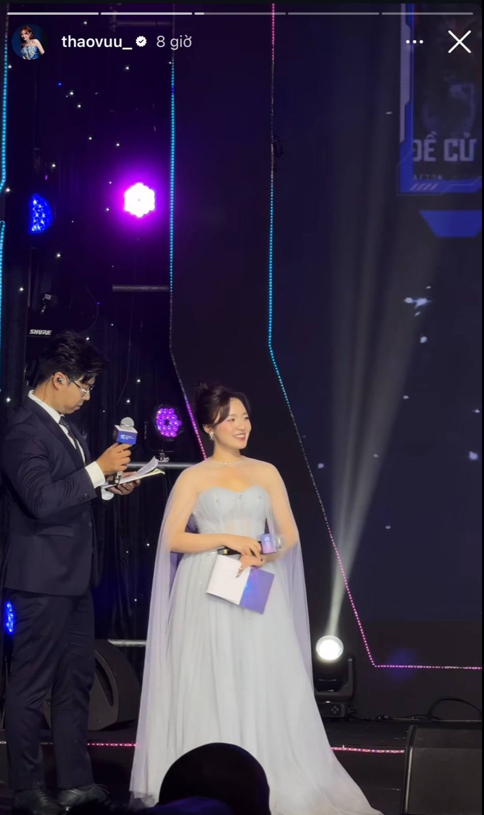 The Hottest MC in Arena of Valor Dazzles at Vietnam GameVerse 2025, Honored with a Title by "Hardcore Fans" 1 MC Phuong Thao at Vietnam GameVerse 2025