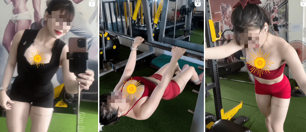 Setting a Sensitive Camera Angle, Female Gym Trainer Receives Mixed Reactions 2 Controversial camera angle in K.N's video.