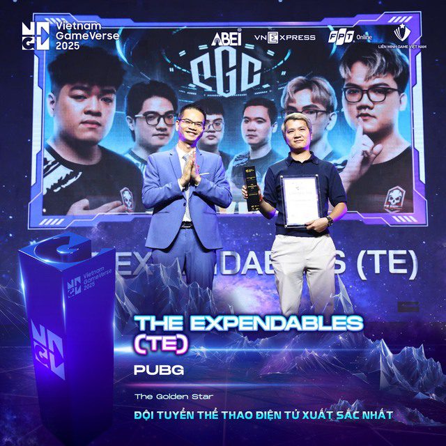 The Expendables ranked as the Best Esports Team. GameVerse 2025 – A Day of Celebrating Vietnamese Gaming