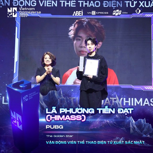 Himass was chosen as the Best Esports Team. GameVerse 2025 – A Day of Celebrating Vietnamese Gaming
