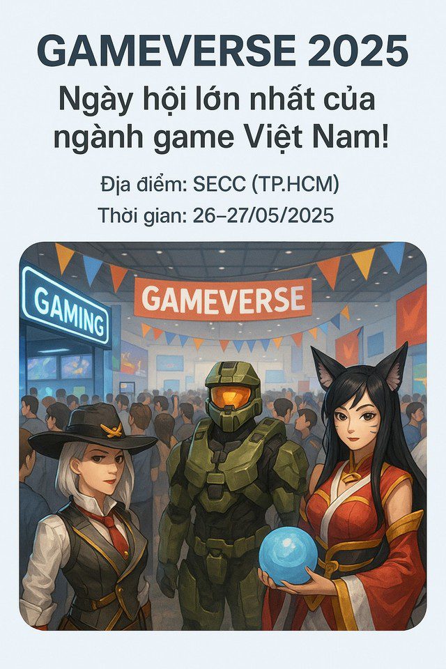 Infographic: Overview of Gameverse 2025 - The Festival of Vietnamese Games 1 Infographic: Gameverse 2025 Overview