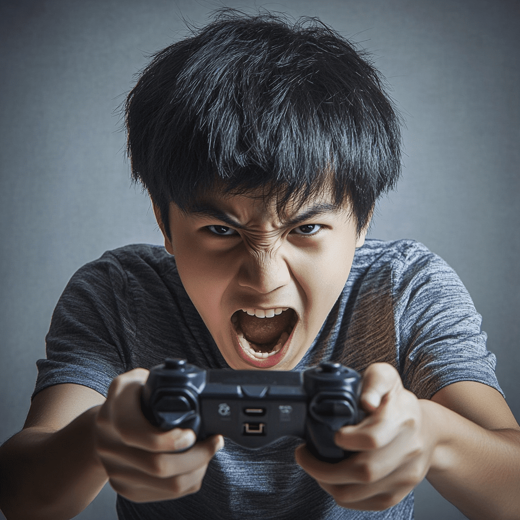 Image generated by AI Health risks associated with excessive gaming, Image 7.