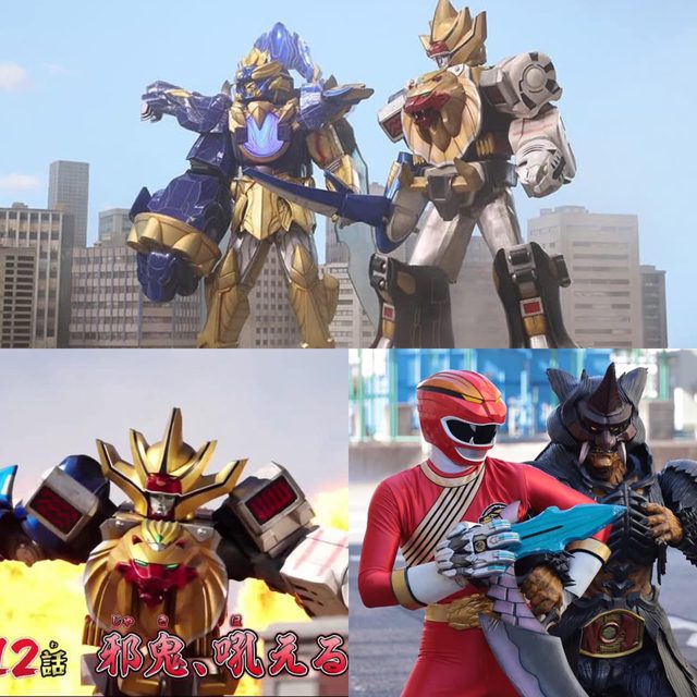 Scenes from the latest episode of Gozyuger honoring the legendary Gao Ranger Scenes from the latest episode of Gozyuger honoring the legendary Gao Ranger