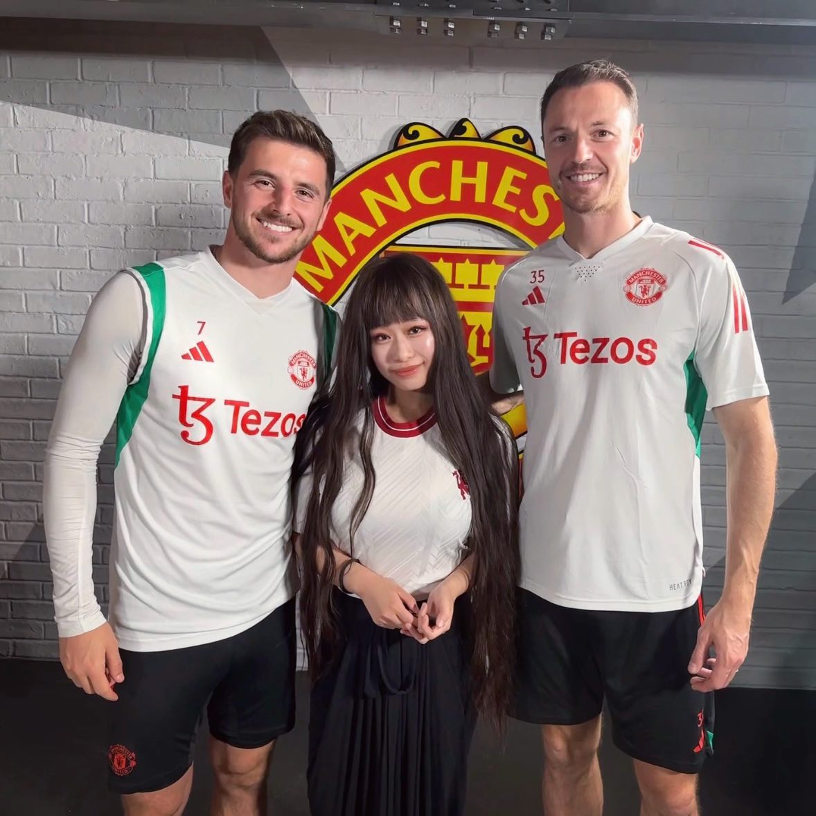 She often shares check-in moments with top football stars. She often shares check-in moments with top football stars
