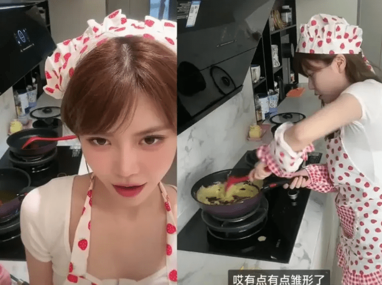 Chu Thư Nghệ performing content while eating and dancing to the music Chu Thư Nghệ performing content while eating and dancing to the music