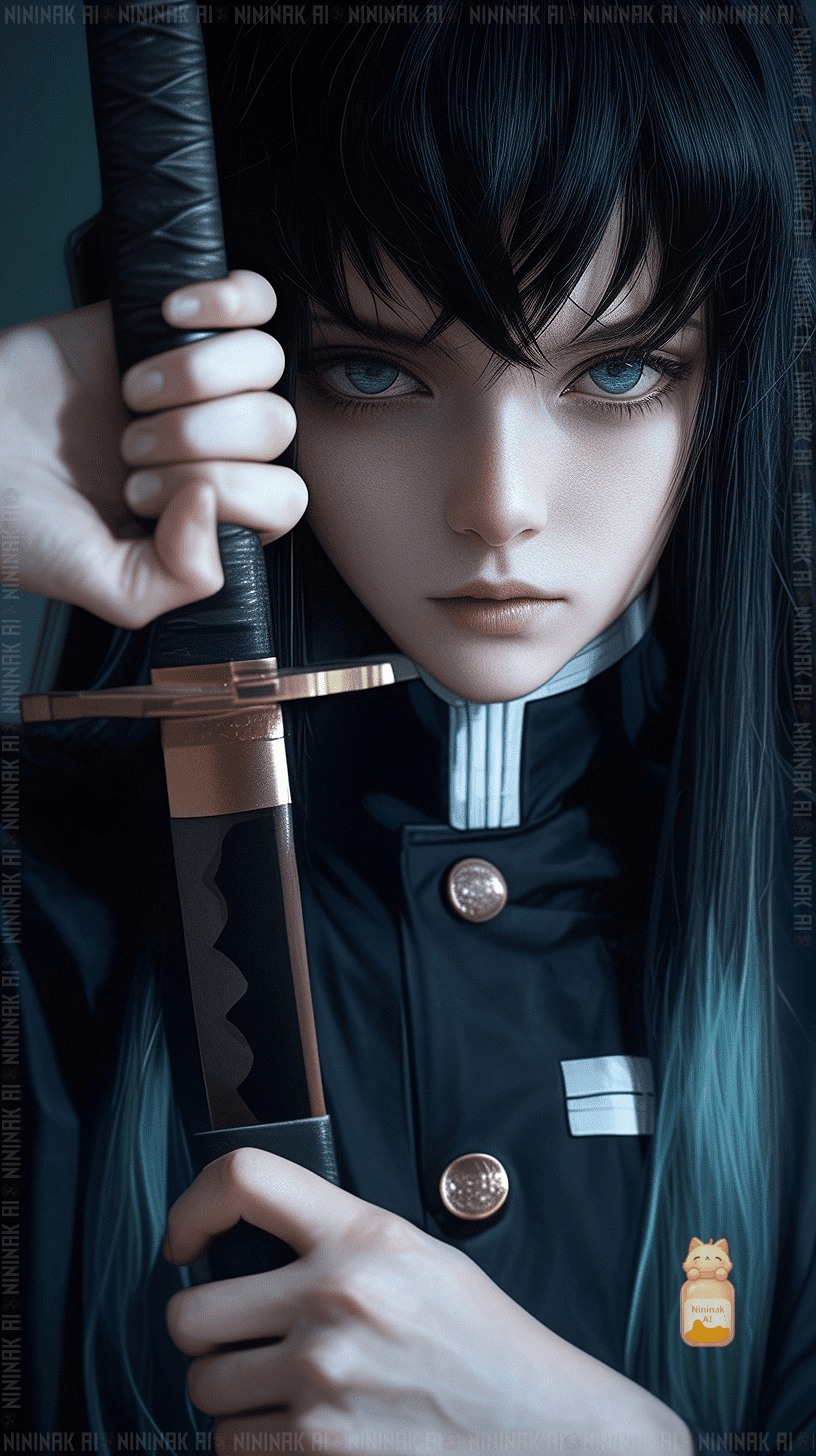 Muichiro Tokito embodies the essence of a skilled swordsman, portrayed with breathtaking detail. Muichiro Tokito