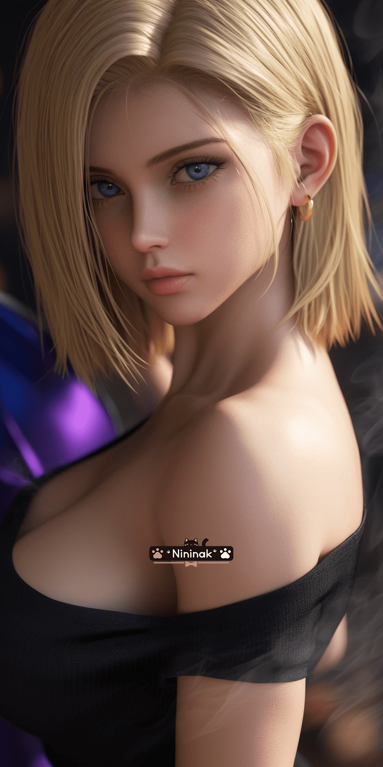 Will there be a live-action version of Android 18 that creates such a stir? Stunning view of the AI-enhanced version of Android 18 from Dragon Ball - Image 6.