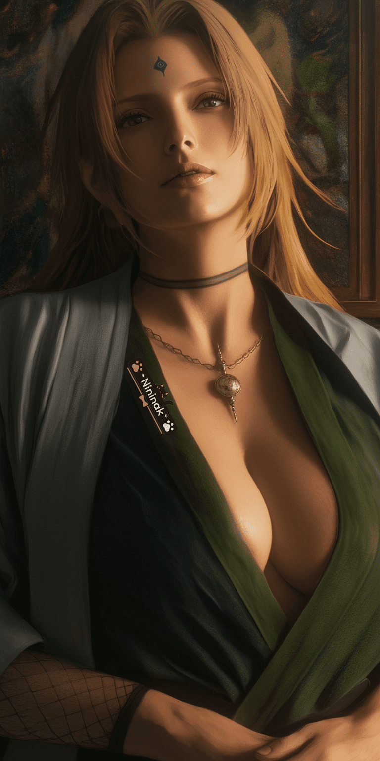 Ino Yamanaka with her alluring features and confident demeanor. Ino Yamanaka with her alluring features and confident demeanor.