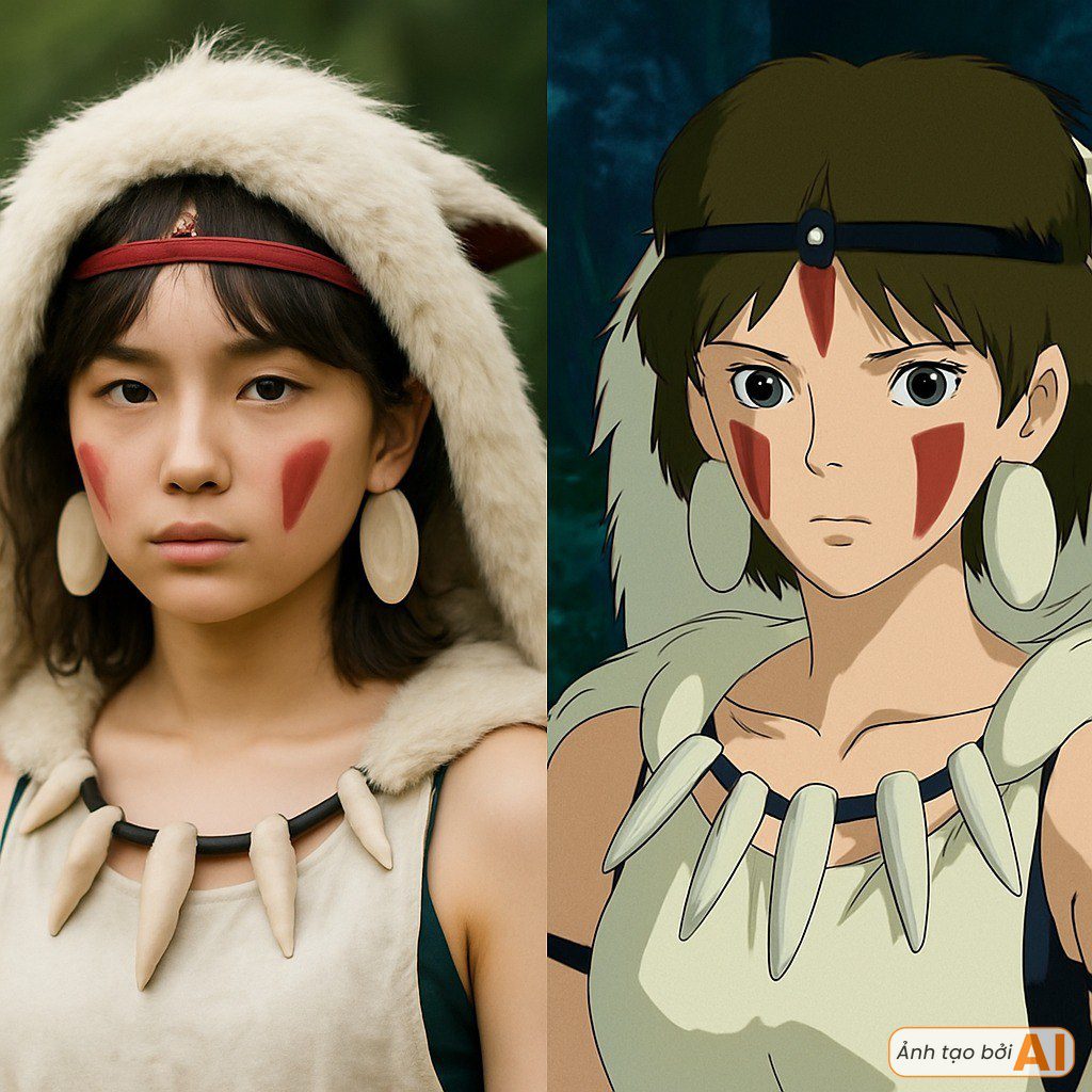 Princess Mononoke AI Recreation Princess Mononoke AI Recreation